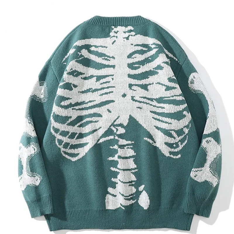 Skeleton Design Autumn Men's Fashion Sweater - true deals club