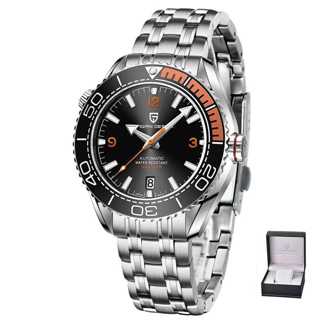 PAGANI DESIGN Classic Luxury Men's Automatic Watch Sapphire Glass Mechanical Wristwatch Stainless Steel 100M Waterproof Watches 