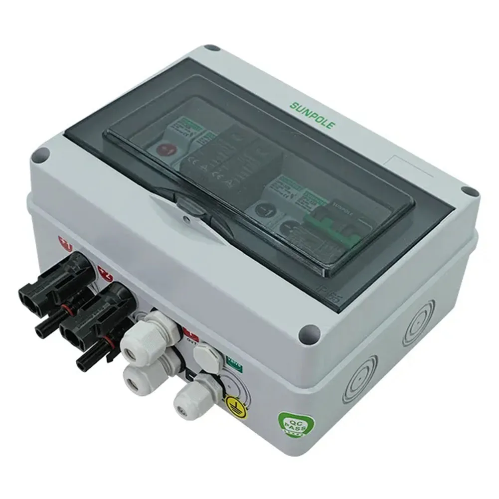 

2 In 1 Out PV Combiner Box 550V Combiner Boxes High Quality LQX-C DC Strings Over-load Over-voltage Waterproof
