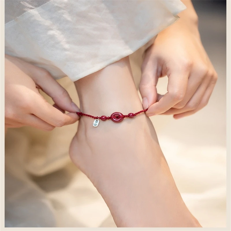 Fashion Size Adjustable Hand Woven Red String Lucky Bracelets Ankle Unisex Blessing Bangles Jewelry Gift - Image 5