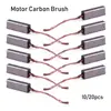 New 10/20pcs Carbon Brushes Wire Leads Generator Generic Electric Motor Brush Replacement 4.5 x 6.5 x 20mm 5