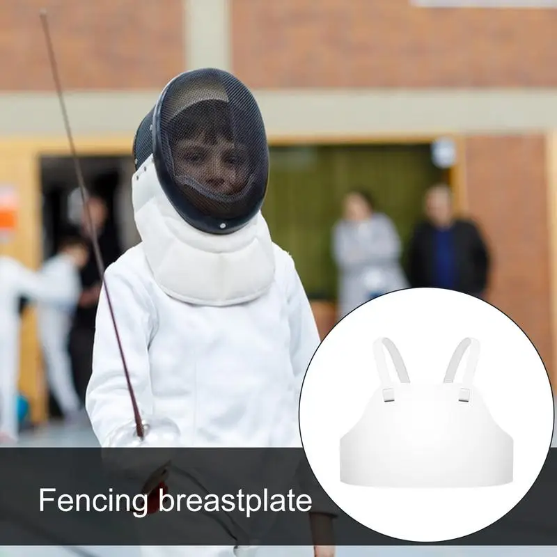 Fencing Chest Protector Men Adjustable Strap Breast Protector Breathable Fencing Guards Training Equipment Sports Protection 3