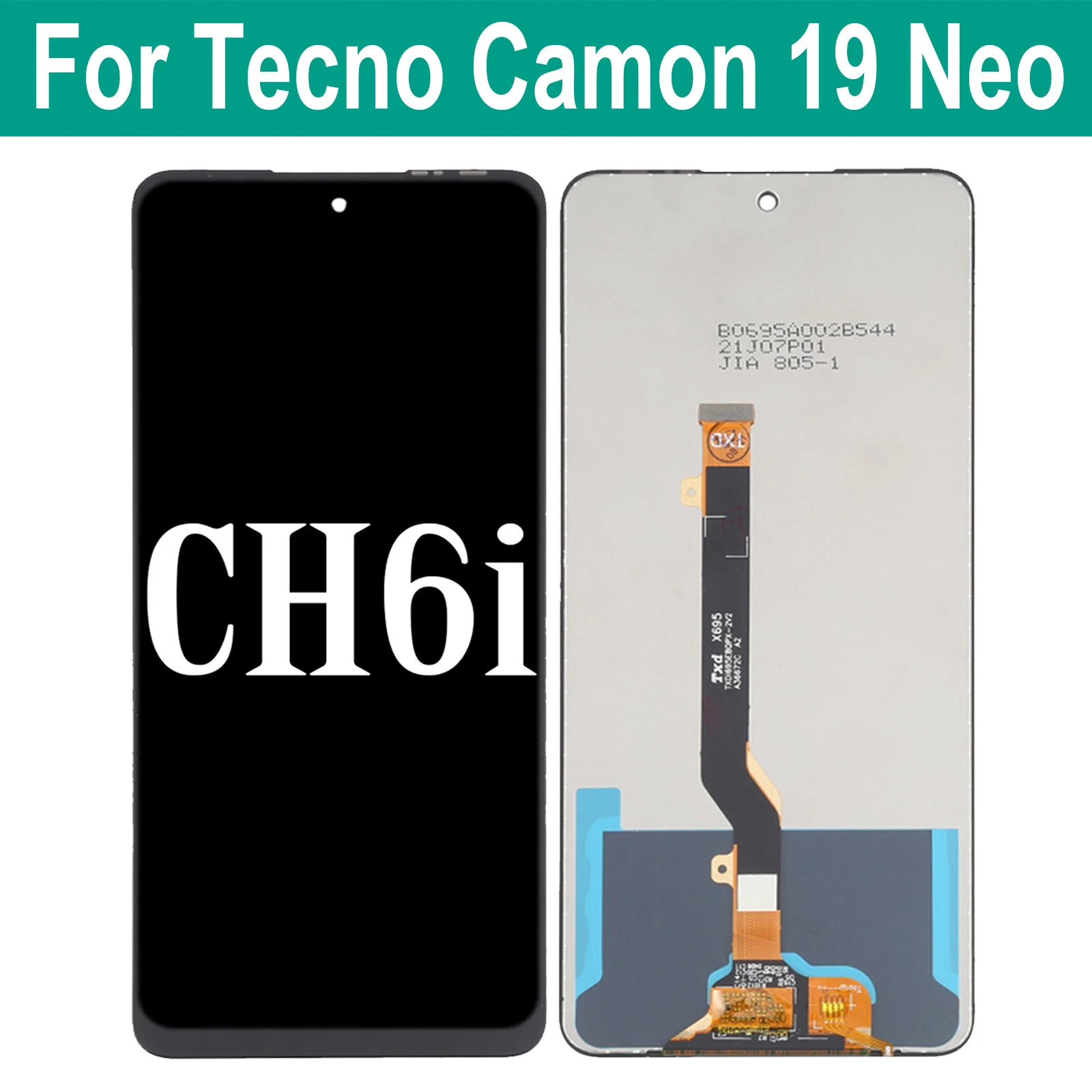 

ЖК-дисплей с сенсорным экраном для Tecno Camon 19 Neo 19Neo CH6i CI6n, дигитайзер в сборе для Tecno Camon19Neo LCD
