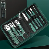 Ensemble de manucure en acier inoxydable, Kit de beauté Portable avec coupe-ongles, ciseaux, limes, outils idéaux pour coupe-ongles, 6/9 pièces 1