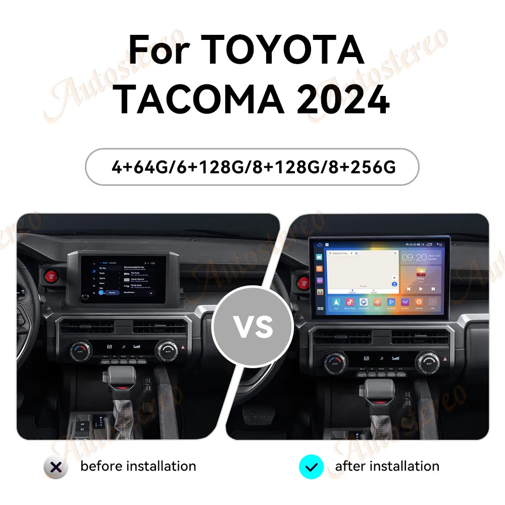 14.6 Inch Android 14 Car Tape Recorder Radio For TOYOTA TACOMA 2024 Car GPS Navi