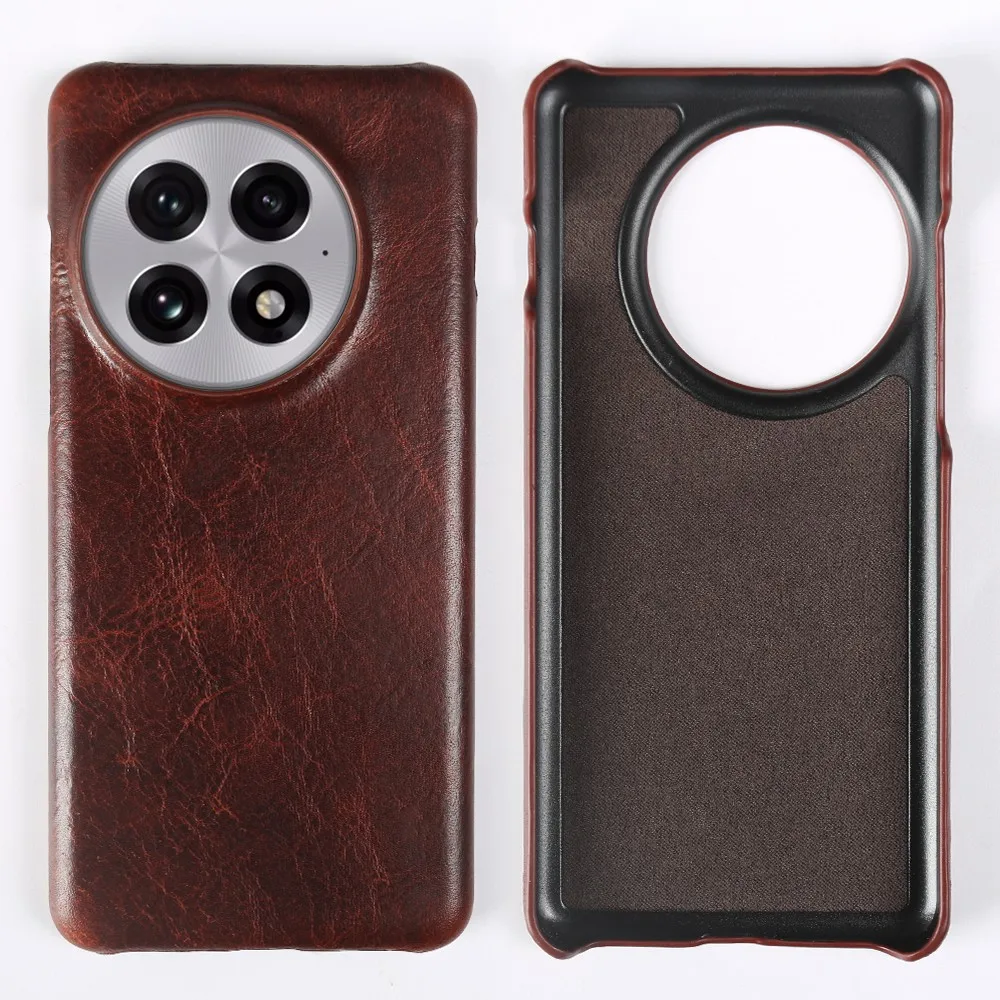 Luxury Smooth Genuine Leather Handmade Phone Case Cover