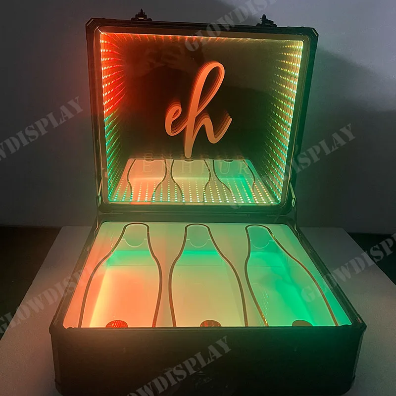 3 Bottles Armand de Brignac Champagne Bottle Carrier Box For Wedding Night Club Party Lounge Bar