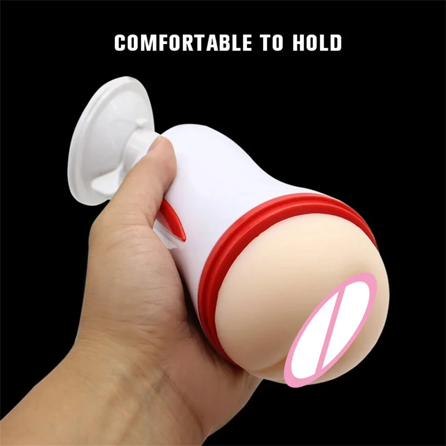 Vagina Anal Double Tunnels male masturbator cup aid Artificial Vagina Realistic Pussy Male Masturbator Suction Cup Sex Toys For Men
