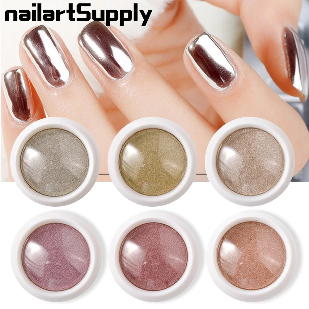 Gold Chrome Nail Powder Winter Decoration Mirror Nail Pigment