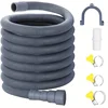 Washing Machine Drain Hose Flexible Dishwasher Drain Hose Extension Kits Corrugated Washer Discharge Hose 1.5 Meter 2.5 Meter 1