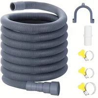 Washing Machine Drain Hose Flexible Dishwasher Drain Hose Extension Kits Corrugated Washer Discharge Hose 1.5 Meter 2.5 Meter 1