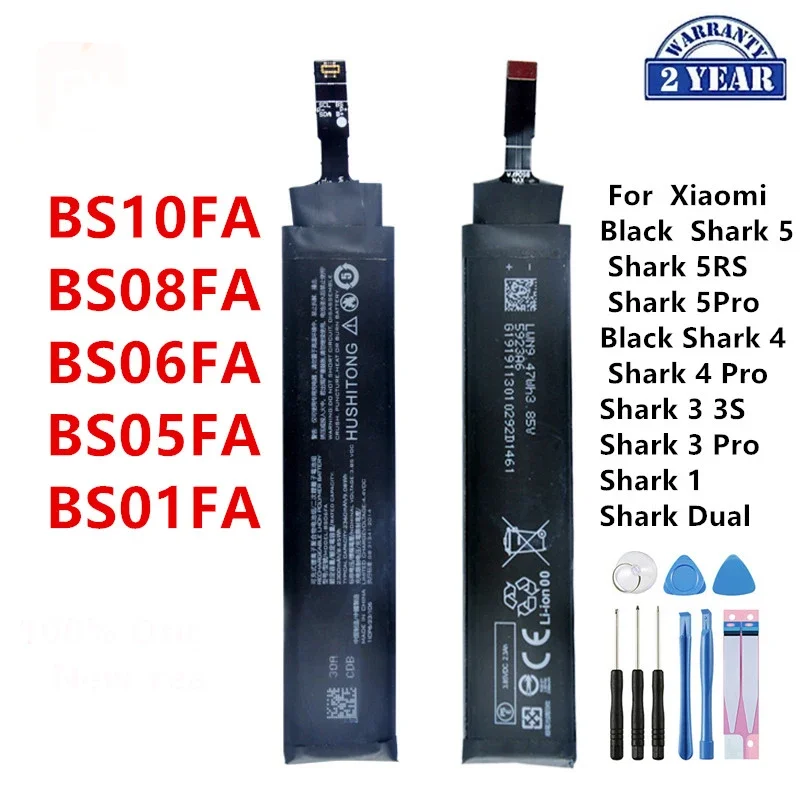 

Orginal XIAOMI BS01FA BS08FA BS06FA BS05FA BS10FA Battery For Xiaomi Black Shark 5 5RS 5Pro Shark 4 4Pro 3 3S 3Pro Shark 1