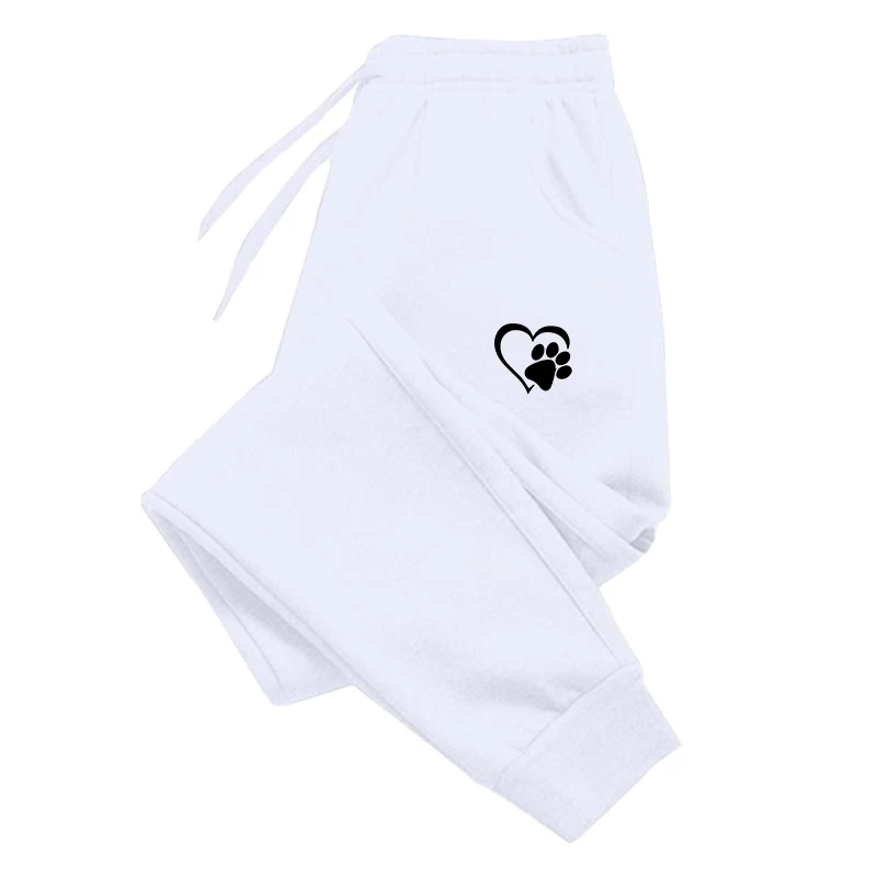 Women's Heart Shaped Printed Sports Pants Autumn and Winter Cotton Jogging Pants Leisure Sports Fitness Jogging Pants 5