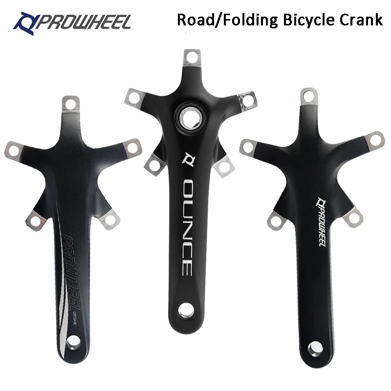 

1PCS Prowheel Bicycle Five Claws Crank Center Shaft 110/130BCD Adapt to Sprocket 170/172.5mm Road/Folding Bicycle Accessories