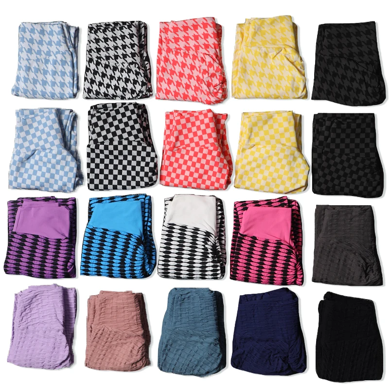 Nuovi leggings scozzesi Pantaloni da donna Yoga Palestra Collant fitness Pantaloni sportivi da donna Leggings autunnali e invernali per ragazze - immagine 6