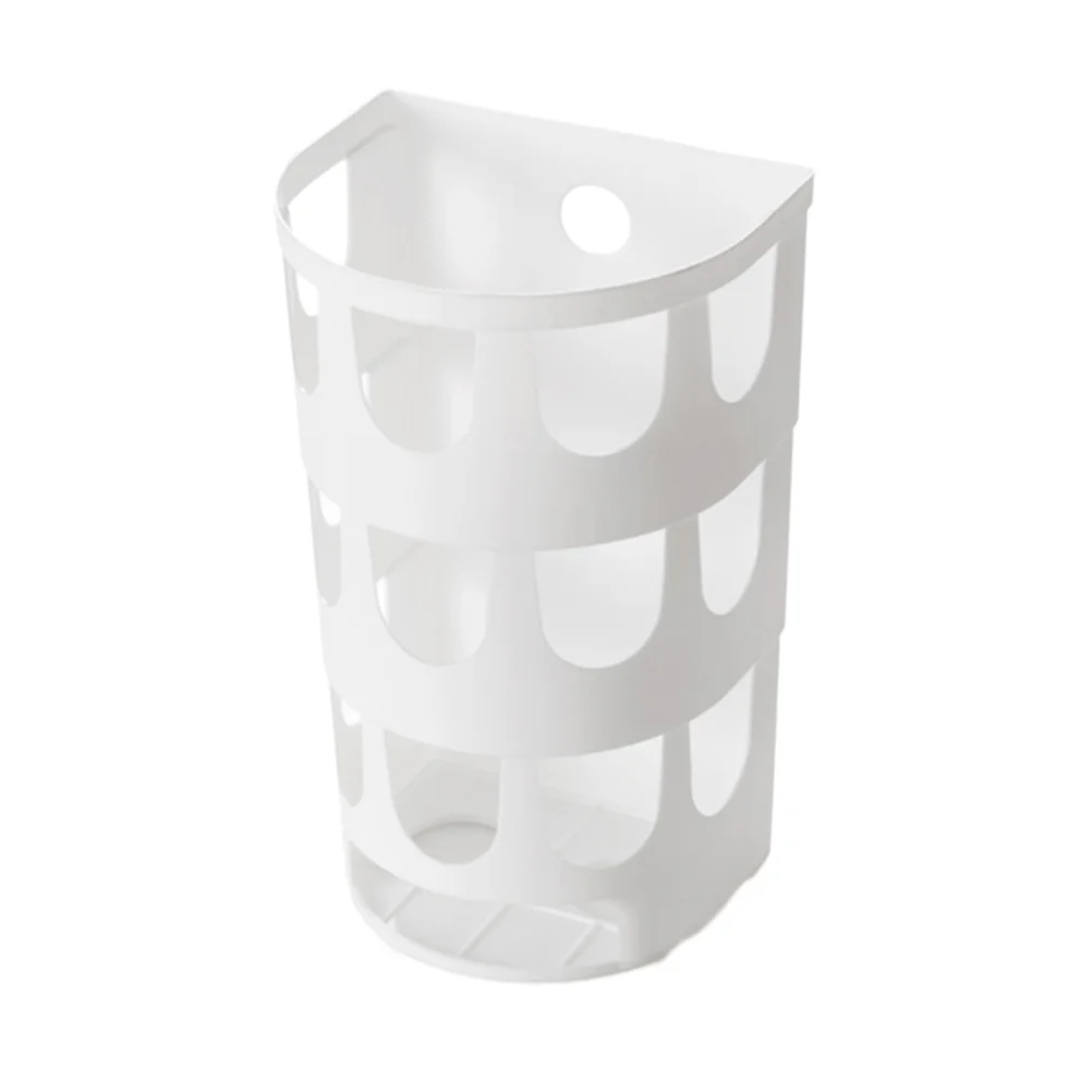 

Dump Pouch Garbage Bags Trash Holder Dispenser Organizer Storage Box Saver White