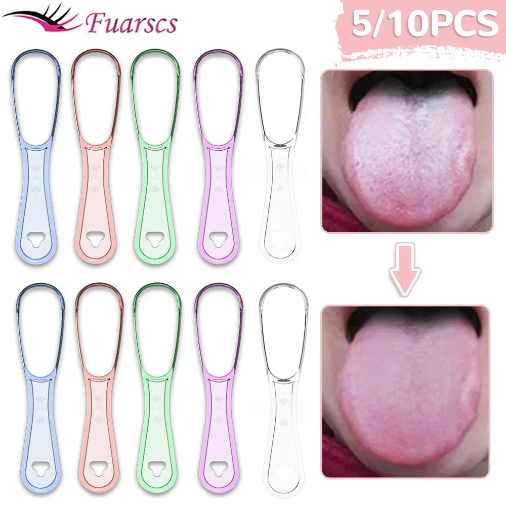 

5/10 шт., многоцветный скребок для языка