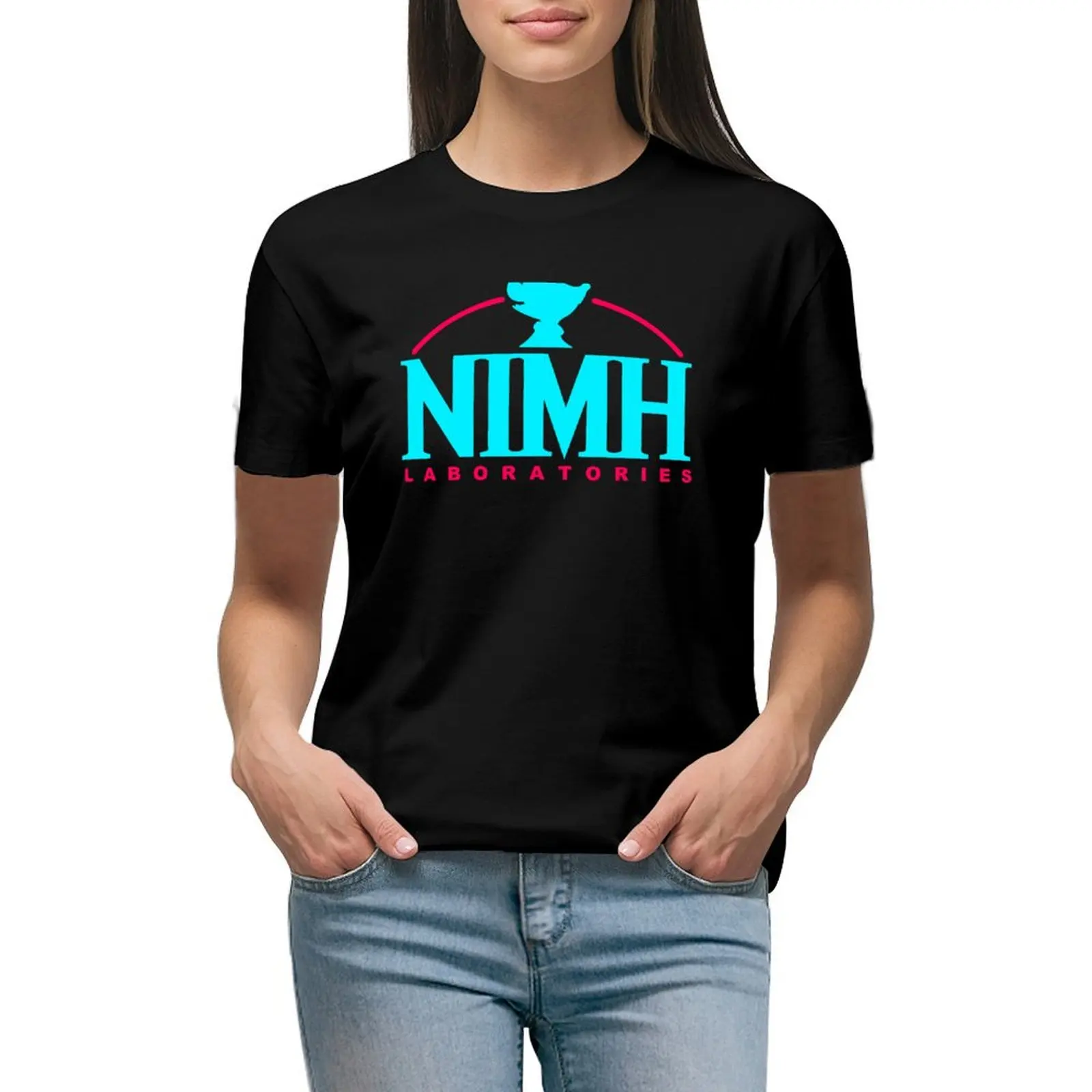 

New Nimh Laboratories T-shirt Blouse summer clothes oversized workout shirts for Women
