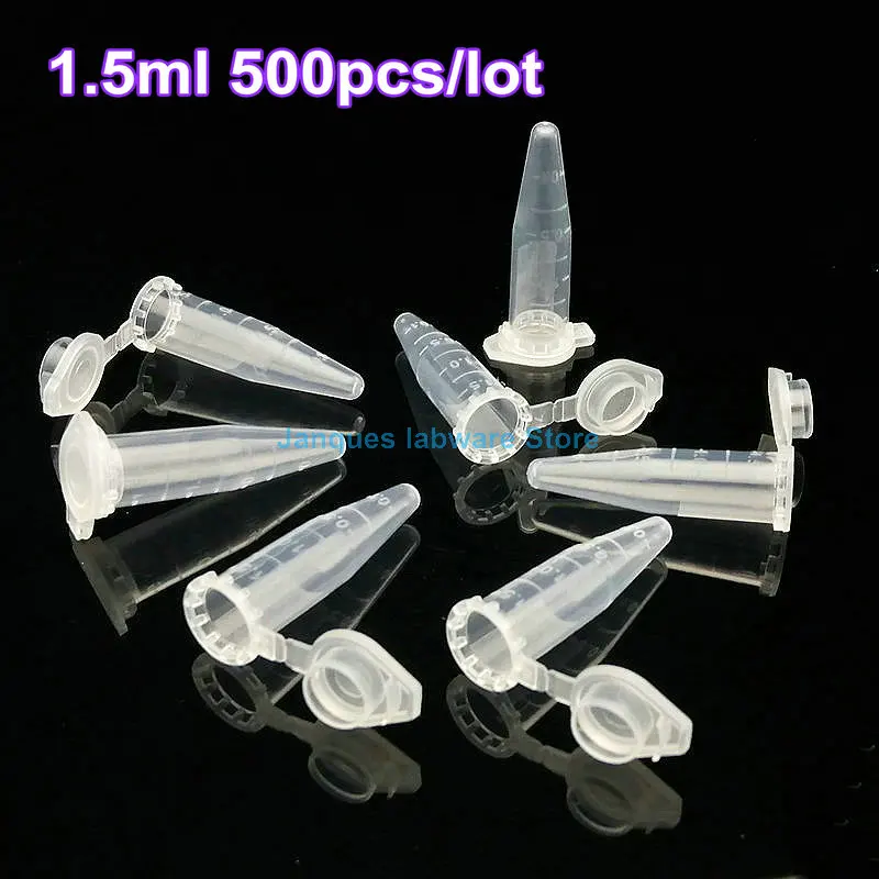 Plastic Test Tubes Centrifuge Tube Laboratory Plastic Centrifuge Tube EP test tube PCR tube Sample Repackaging small bottle 0.1/0.2/0.5/1.5/2/5/7ml