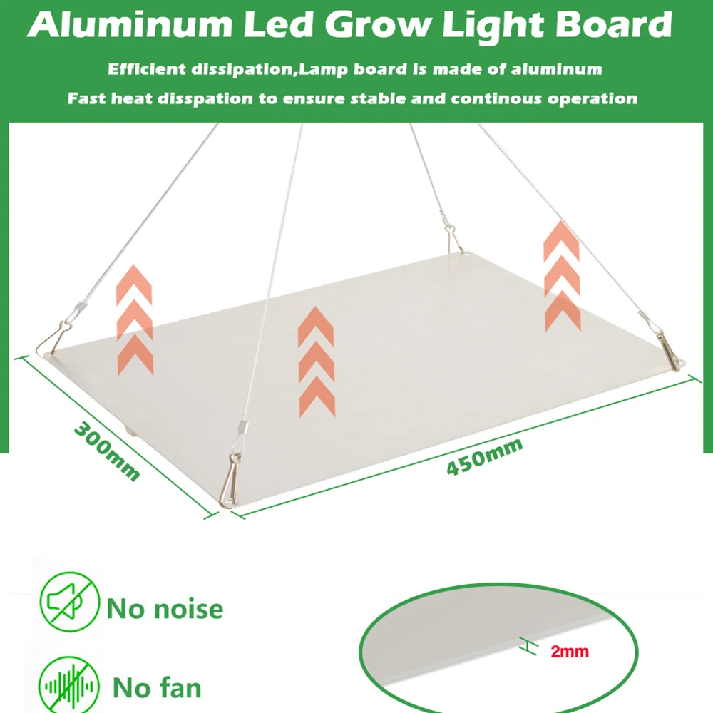 Samsung LM281B Quantum Grow LED Light, Veg e Bloom Phytolamp, Plug UE para Planta, Espectro Completo, Lâmpada Hidropônica, Flor de Estufa