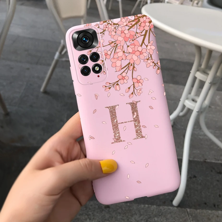 Stylish Letters Matte Phone Case with Protective Bumper