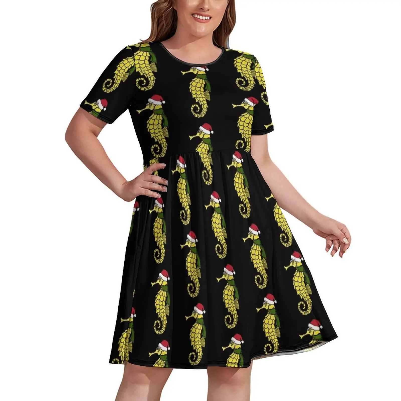 

Christmas Seahorse Dress Long dress Clothing