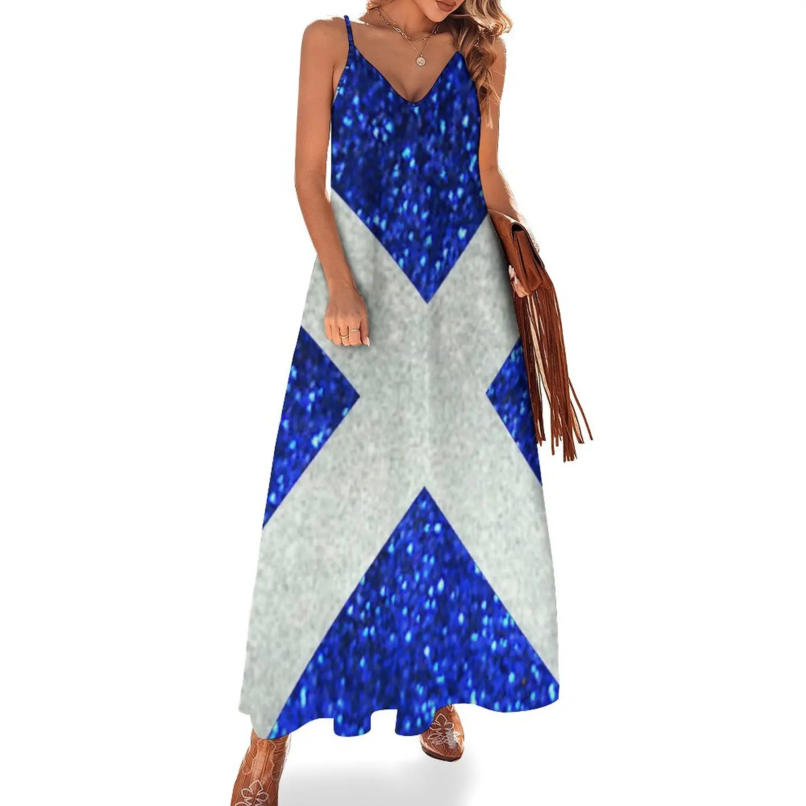 

Glitter Scotland Flag Sleeveless Dress sexy short dresses daring dress party night