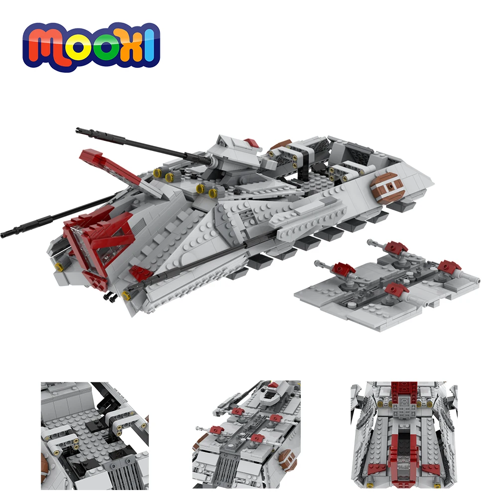 Star Battle Series UT-AT 933Pcs Building Blocks Tank Personnel Carrier Sci-Fi Movie Military MOC DIY Toy Christmas Gifts MOC2130