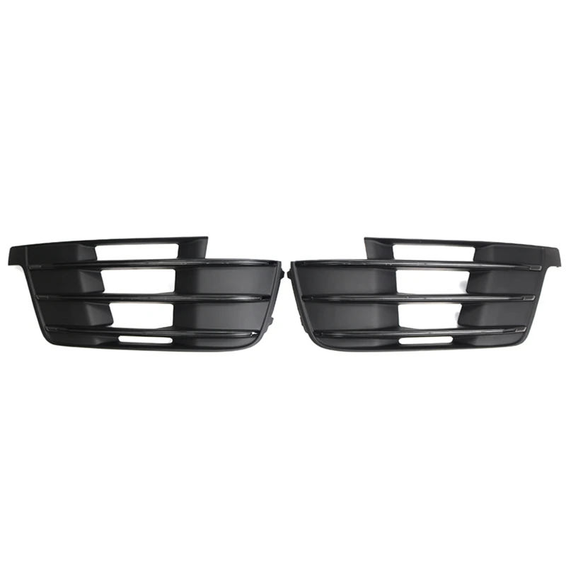 

2PCS Front Bumper Fog Light Lamp Air Guide Grille Black Bezel Parts Component For Q7 16-19 4M0807681D 4M0807682D