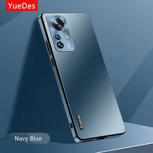  Luxury Matte Aurora Phone Case For Xiaomi Mi 12 Pro 12X 12SPro 12S Metal Lens protection Shockproof Hard Bumper Back Covers 