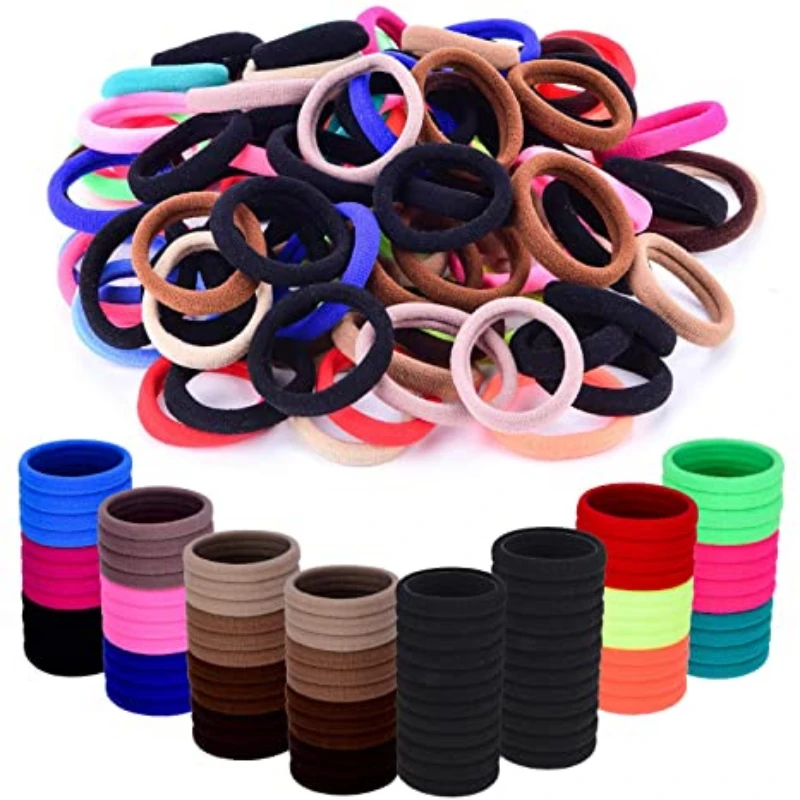 

100pcs 2cm Mini Hairbands for Children Scrunchy Elastic Hair Bands Girls color Rubber Bands Hair Accessories Headbands Headwear