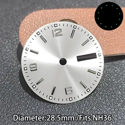 High - Quality Green Luminous Dial for Watch Accessories - 28.5mm (03)