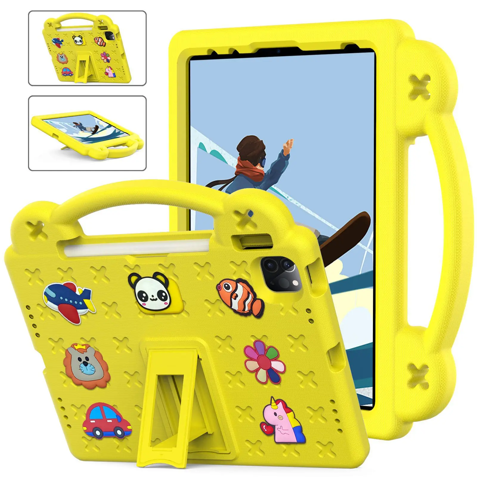 EVA Kids Shockproof iPad Case with Handheld Stand
