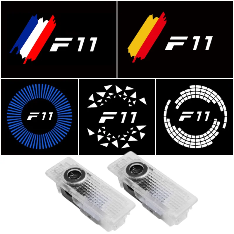 2 шт., декоративный проектор для дверей автомобиля, 5 серии F11 2004-2017