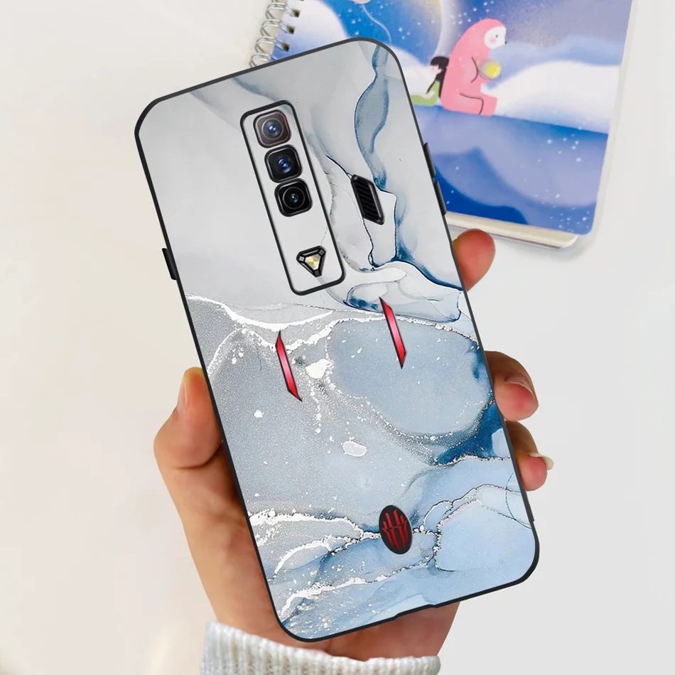 Fashion Cool Pattern Black Silicone Phone Case for ZTE Nubia Red Magic Series