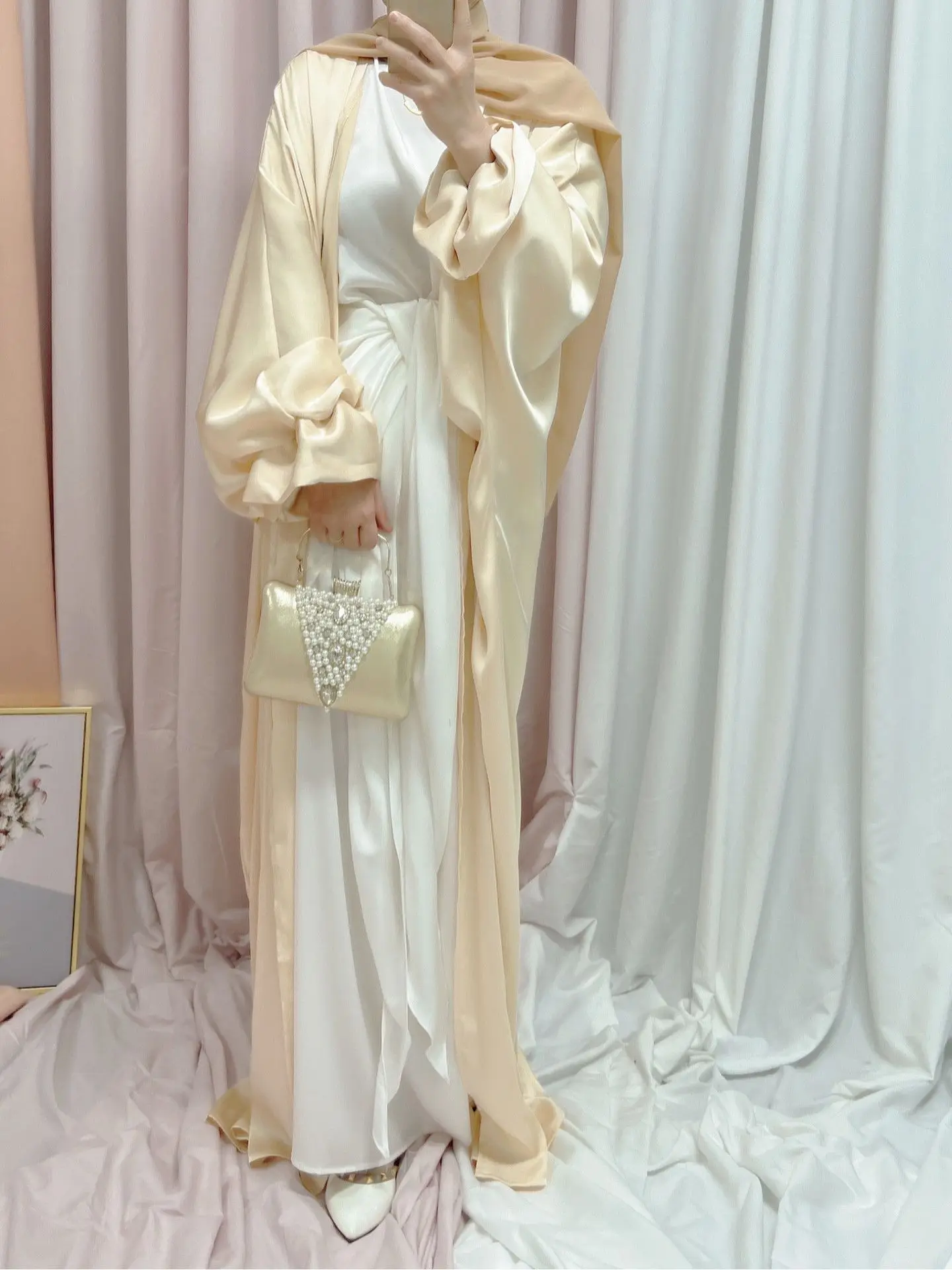 beige abaya