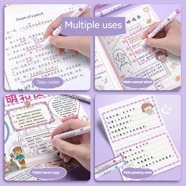 6-Pack Flower Curve Highlighters 6