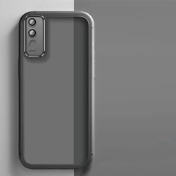 Shookproof Plating Silicone Back Cover for Vivo Y20g (Jtm TH)