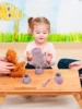 TYRY HU Teacup Children Toy Simulation Kitchen Utensil BPA Free Silicone Kid Education Pretend Play Toy Gift 6