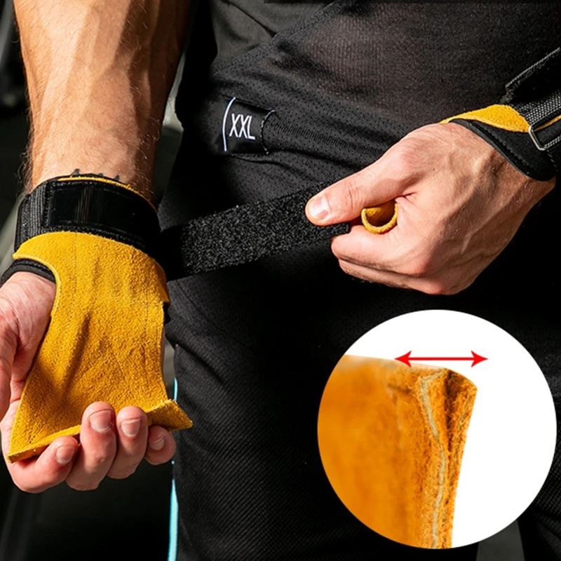 Lot De 4 Poignées Antidérapantes Pour Musculation - Alternative Aux Gants, Rembourrées - Pour Tractions, Haltères, CrossFit