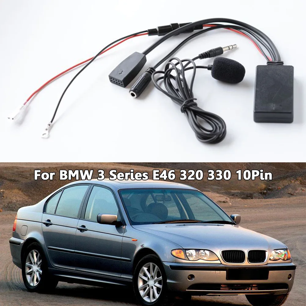 

Аксессуары модуль аудио адаптер 10 Pin Business CD 1 шт. 27 см 5-12 В BT модуль аудио адаптер Черный для BMW 3 серии E46 совершенно новый