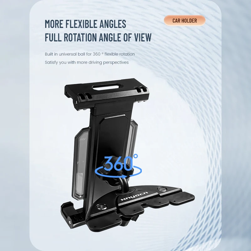 Universal Car cd Slot Suporte para Tablet Suporte de Montagem para Ipad Pro Air 11 Xiaomi Samsung Huawei Tab Gps Rotação 360 ° 413 - Imagem 2