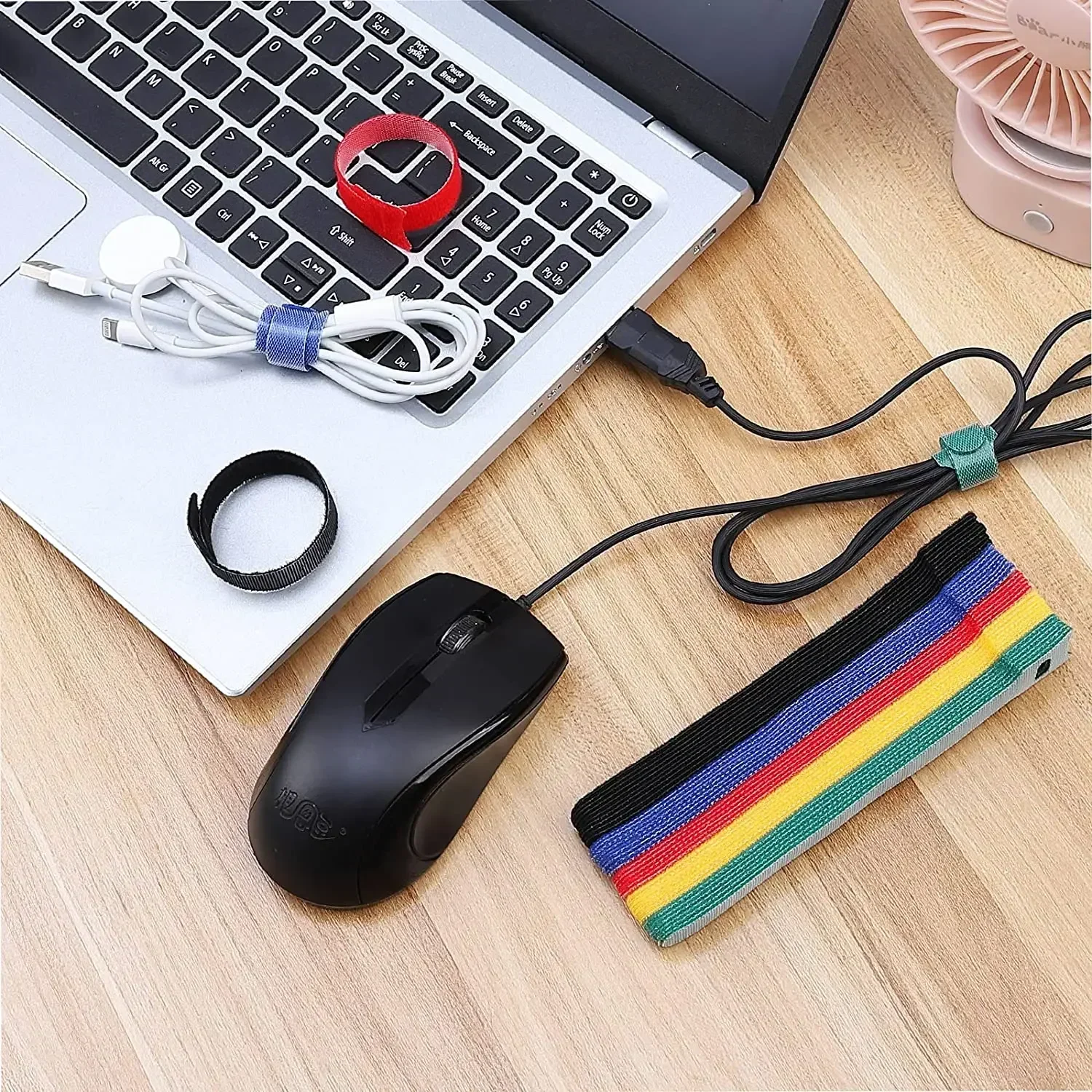 Hook and Loop Fastener Tape Hook-and-loop Fastener Self-adhesive 15cm Can Be Reused Nylon T-hook Ring Buckle Fixing Tape For Cable Management Tape DIY