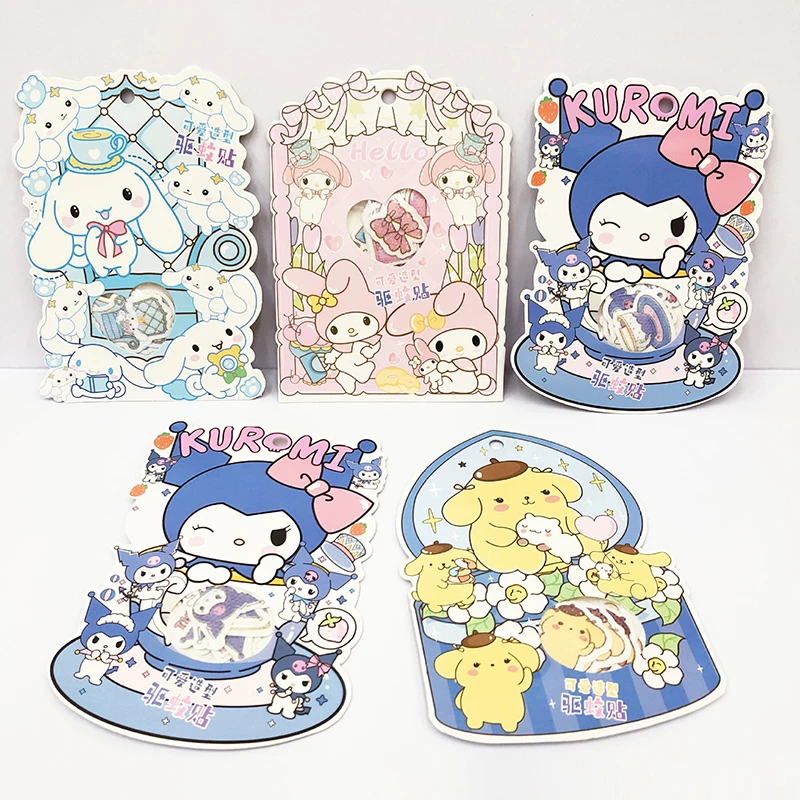 

24Pcs Sanrio Kuromi Cinnamoroll My Melody Anti-Mosquito Stickers Screen Patch Stickers Anti Mosquito Clothing Hat Decoration