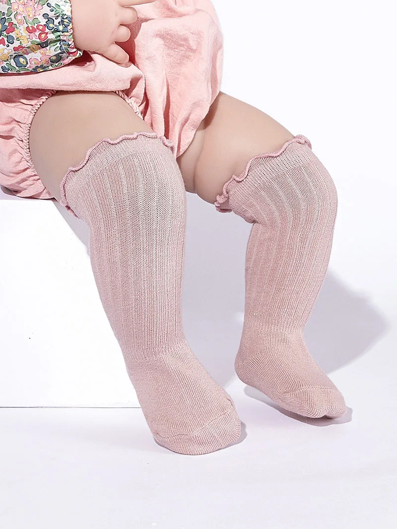 Cute Baby Socks Solid Color Stockings for Kids