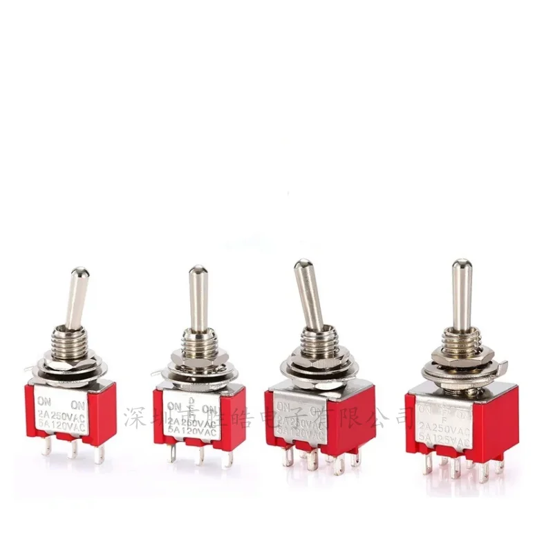 

(5PCS) NEW MTS-102 103 RED MTS-202 203 Toggle Switch 6A 125VAC MTS Rocker Switch Rocker Switch