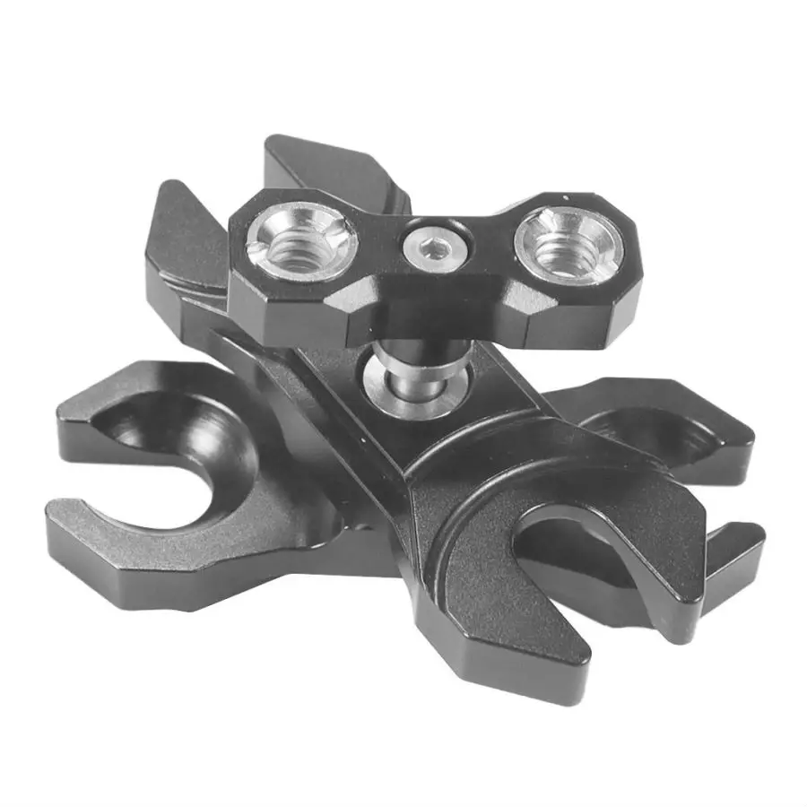 Magic Arm 360 Rotation Double Ball Head with Arri Pin 1/4 3/8 Screw Adapter for
