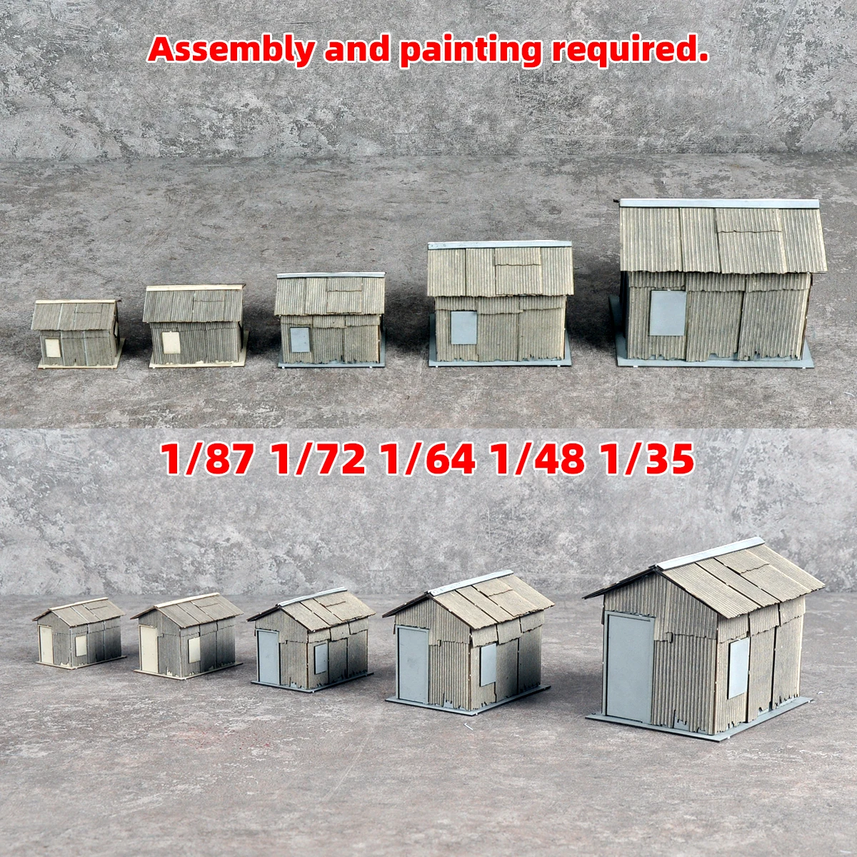 조립식 건축 모형 모래 테이블 시골집 통나무집 목조 주택 디오라마 스케일 모형 키트 1/35/48/64/72/87