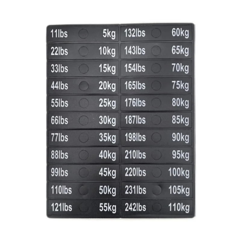 A74E-Circuit Breaker Label Sticker Gym Self Sticky Weighted Block Label Sticker Exercise Equipment Decals Weight Stack Labels