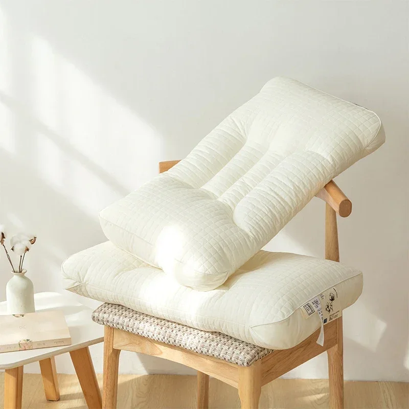 

Cotton Quilted Herbal High Elasticity Pillow Core Antibacterial Health Neck Care Pillow Core Odorless To Aid Sleep Pillows